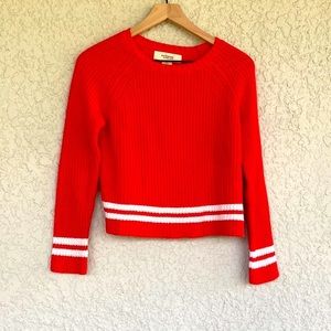 Casual Tangerine Pullover Sweater